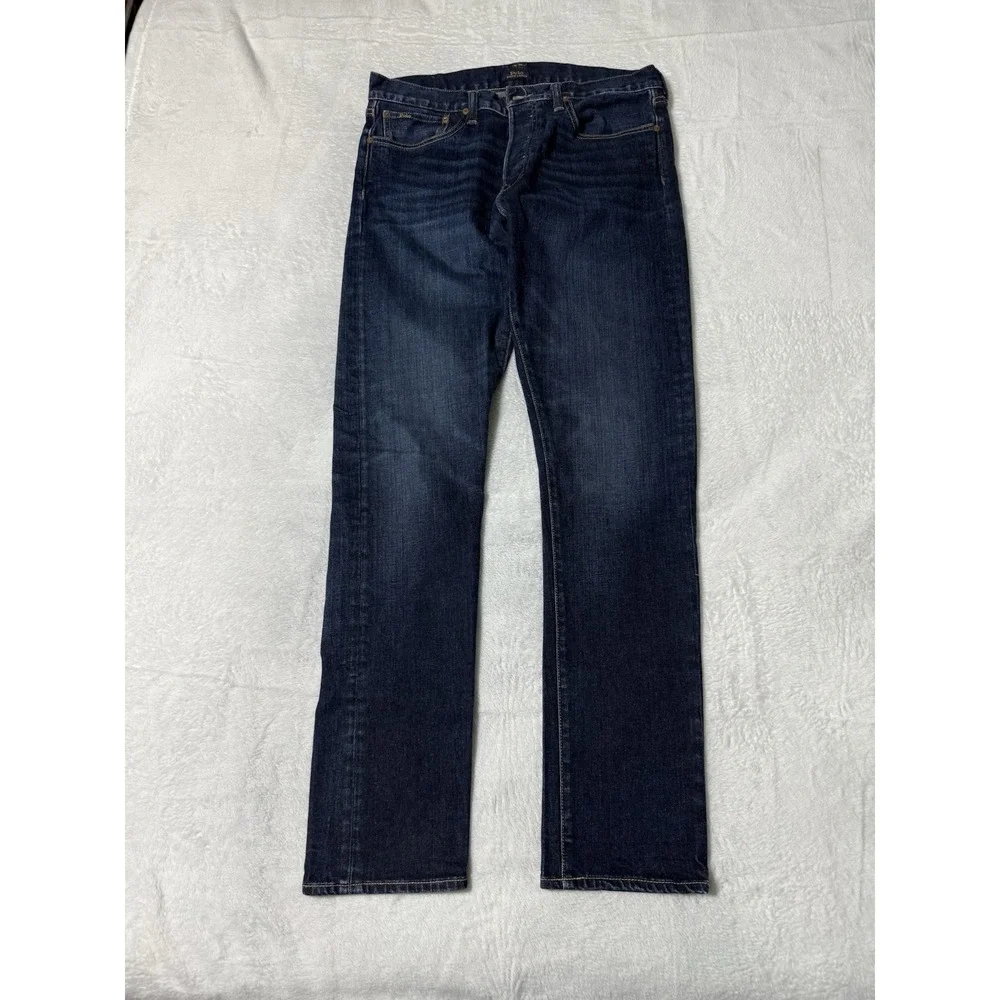 Polo Ralph Lauren Sullivan Slim Jeans Mens‎ 34x33 Dark Wash Denim Button Fly